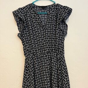 Bird pattern dress